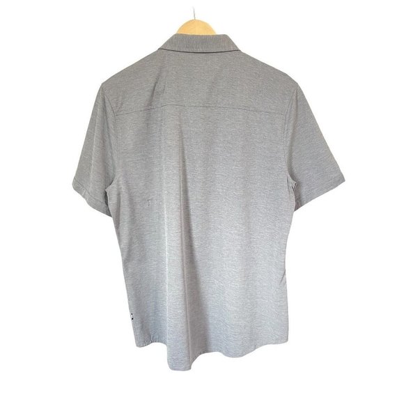 Kit And Ace City Tech Performance Button Down Shirt Light Gray Men’s Large L - Picture 4 of 8